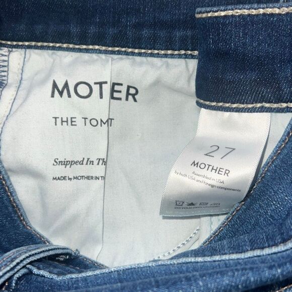 Mother Denim The Tomcat Snipped in the Bud Button Fly Denim Jeans size 27 - Picture 4 of 8